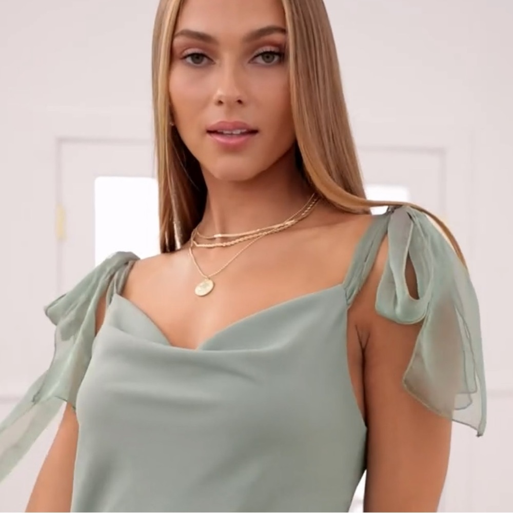 LUCY IN THE SKY Marie Chiffon Slip Dress - Picture 5 of 15